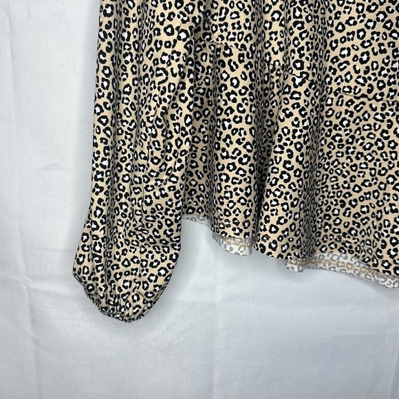 ALTAR'D STATE CHEETAH PEPLUM LONG SLEEVE (SIZE S) - Picture 4 of 5